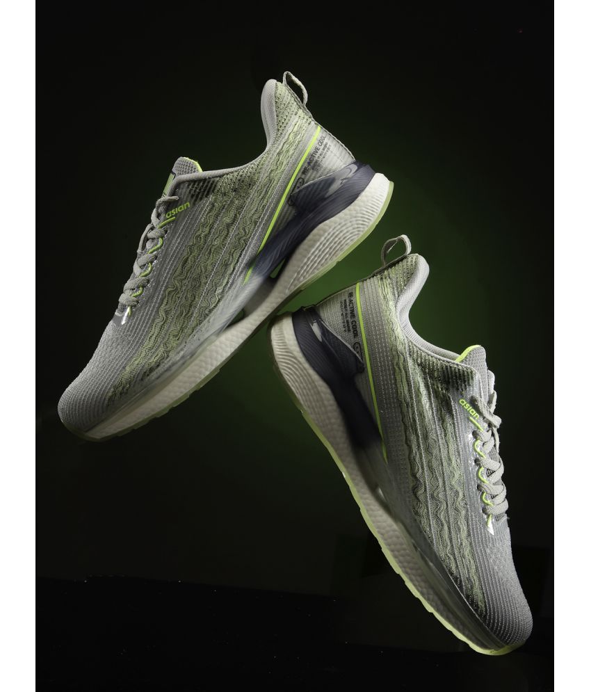     			ASIAN ULTRACORE-02 Light Grey Men's Sports Running Shoes
