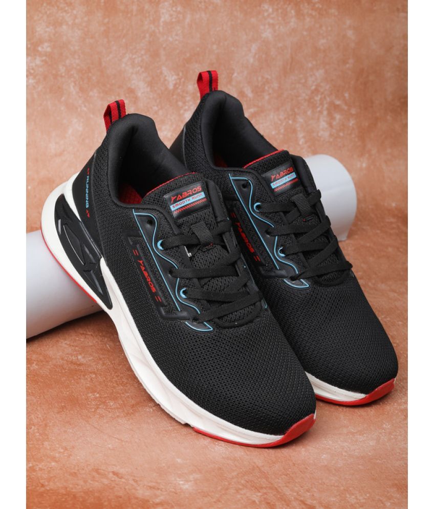     			Abros DUNCAN Black Men's Sports Running Shoes