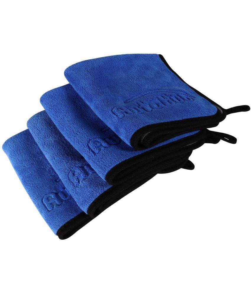     			Auto Hub Blue 600 GSM Drying Towel For Automobile ( Pack of 4 )