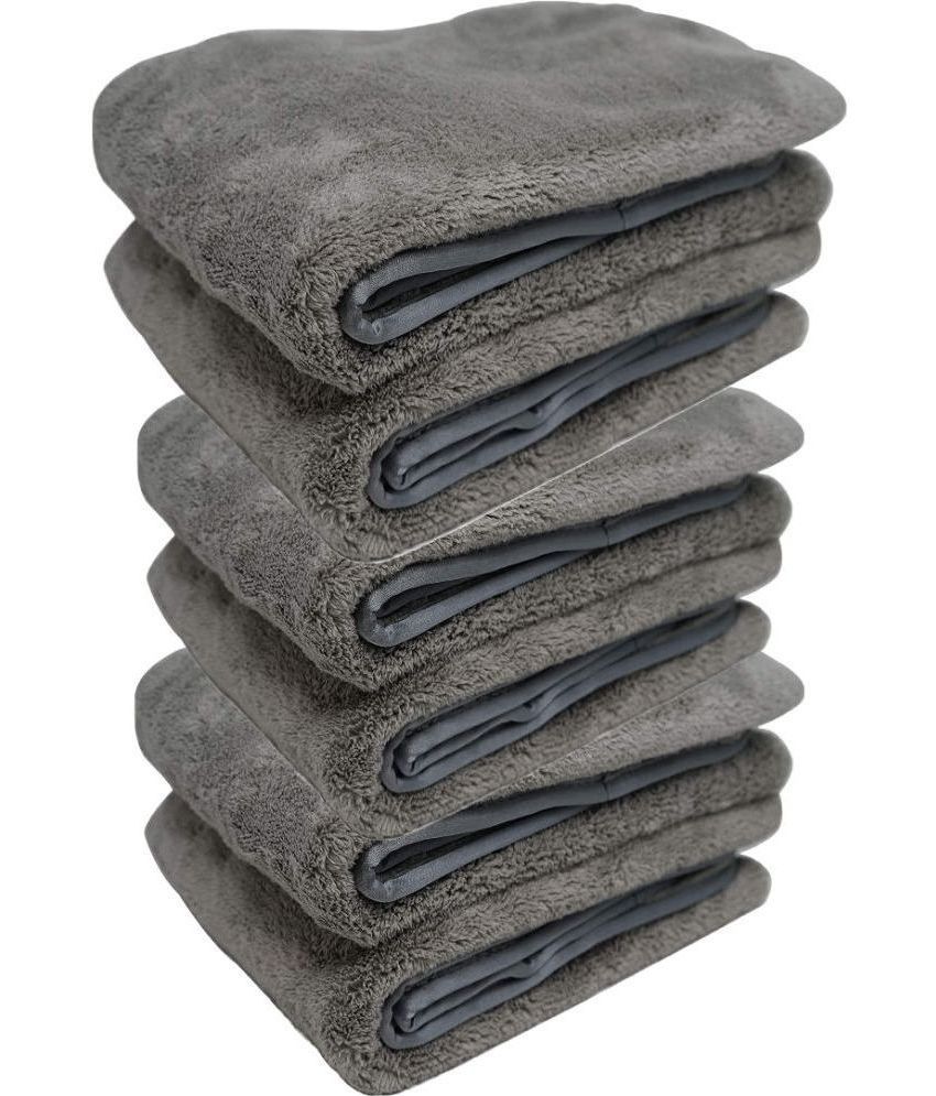     			Auto Hub Grey 800 GSM Microfiber Cloth For Automobile ( Pack of 6 )
