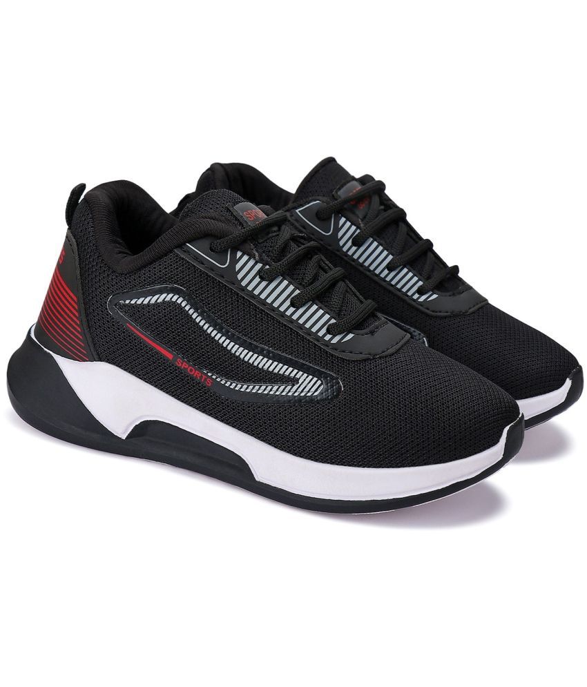     			Bersache - Black Boy's Running Shoes ( 1 Pair )