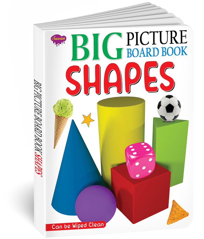     			Big Picture Board Book Shapes | Can Be Wiped Clean