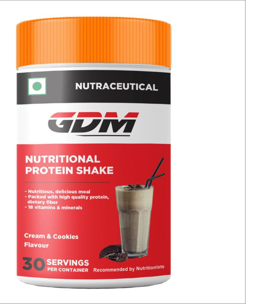     			GDM NUTRACEUTICALS LLP Nutritional Protein Shake 30 Servings - Cream & Cookies 540 gm Meal Replacement Powder
