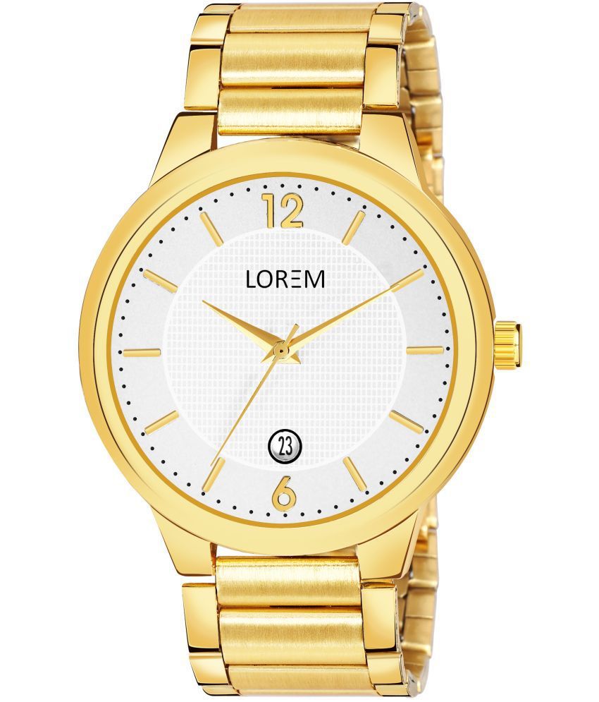     			Lorem Gold Stainless Steel Analog Men's Watch