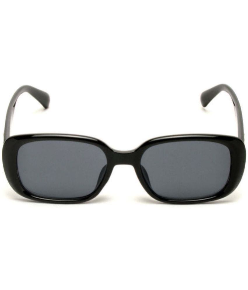     			MESPEE Black Rectangular Sunglasses ( Pack of 1 )