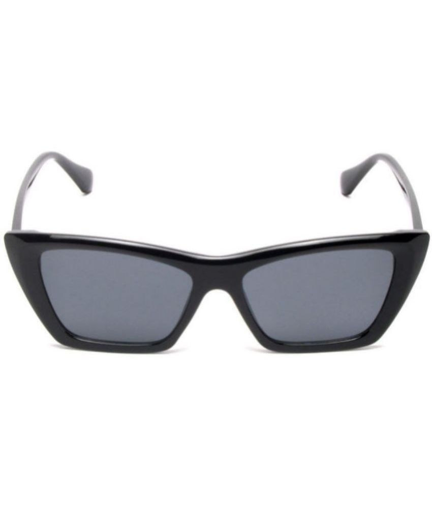     			MESPEE Black Square Sunglasses ( Pack of 1 )