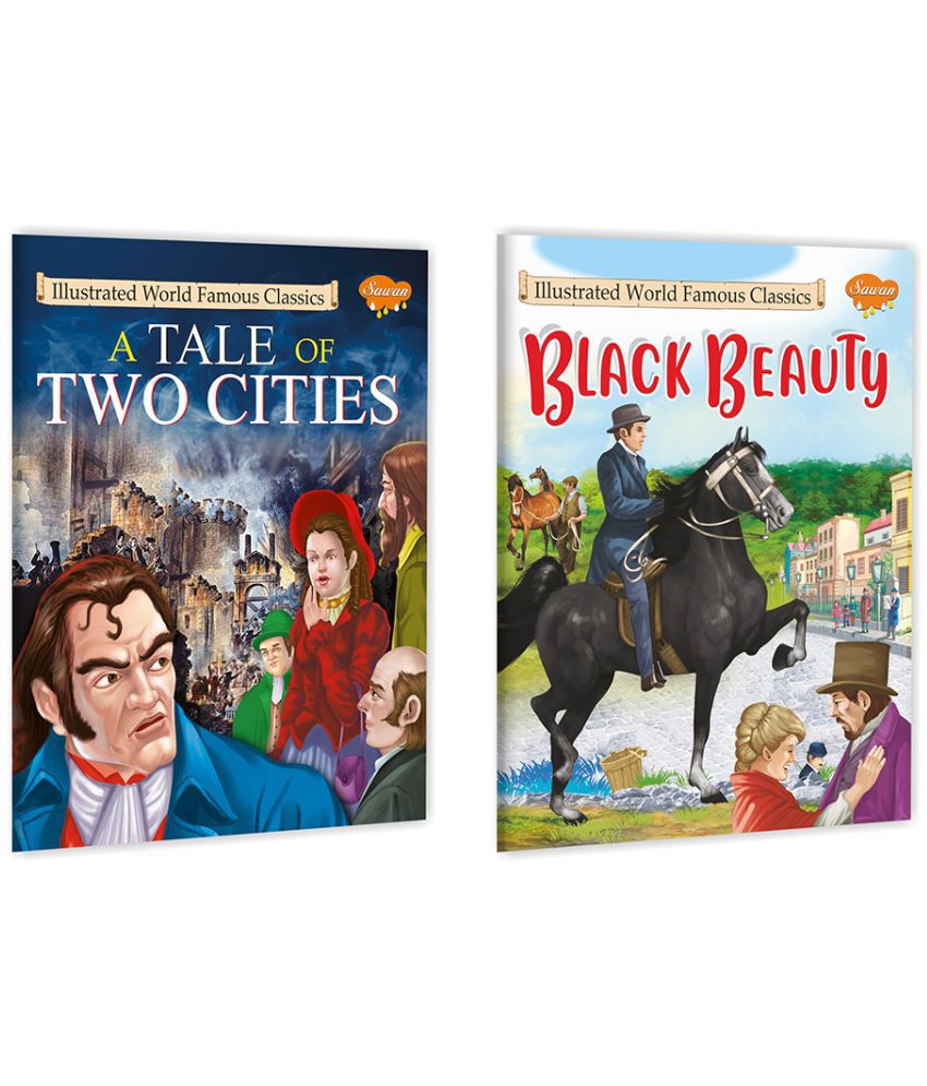     			Sawan Set Of 2 Illustrated World Famous Classic A Tale Of Two Cities & Black Beauty (Paperback, Manoj Publications Editorial Board)