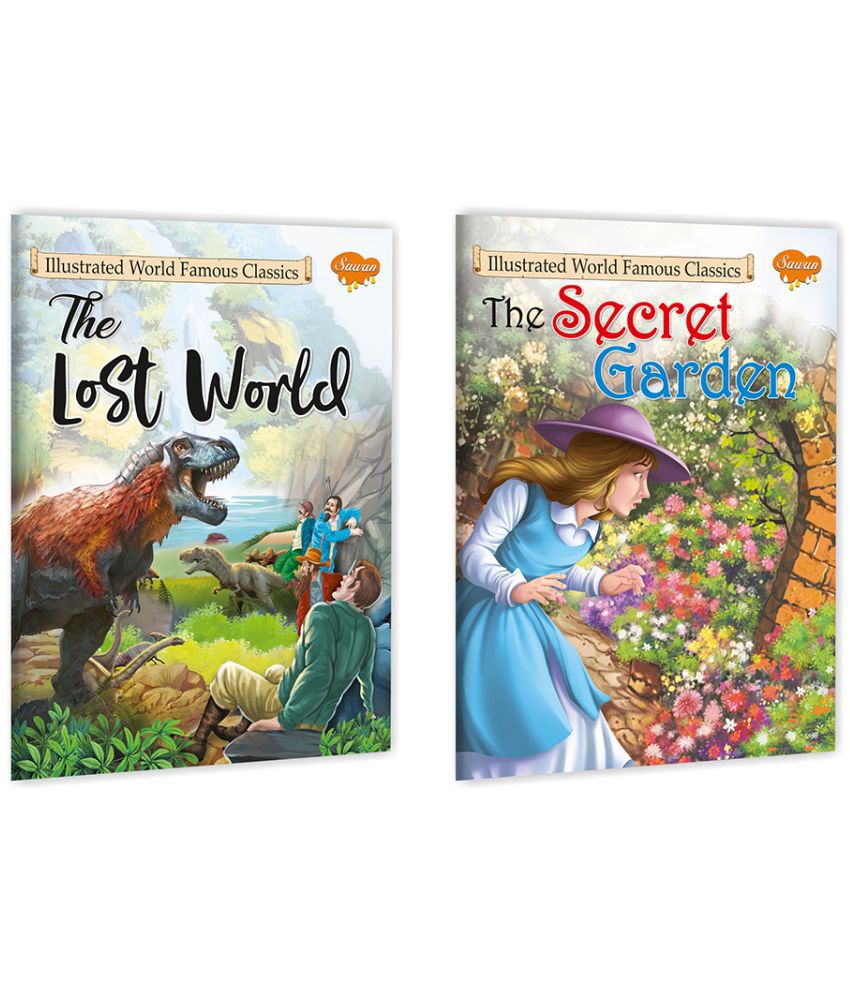     			Sawan Set Of 2 Illustrated World Famous Classic The Lost World & The Secret Garden (Paperback, Manoj Publications Editorial Board)