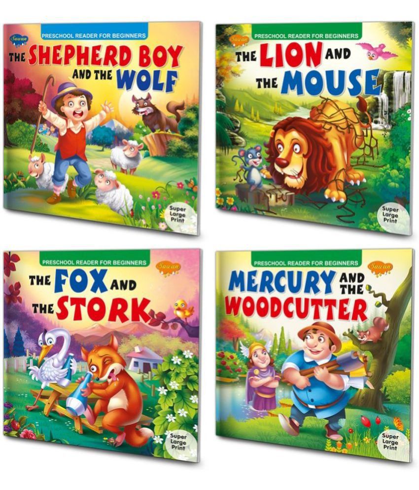     			The Shepherd Boy And The Wolf, The Lion And The Mouse, The Fox And The Strok, Mercury And The Woodcutter (Paperback, Manoj Publications Editorial Board)