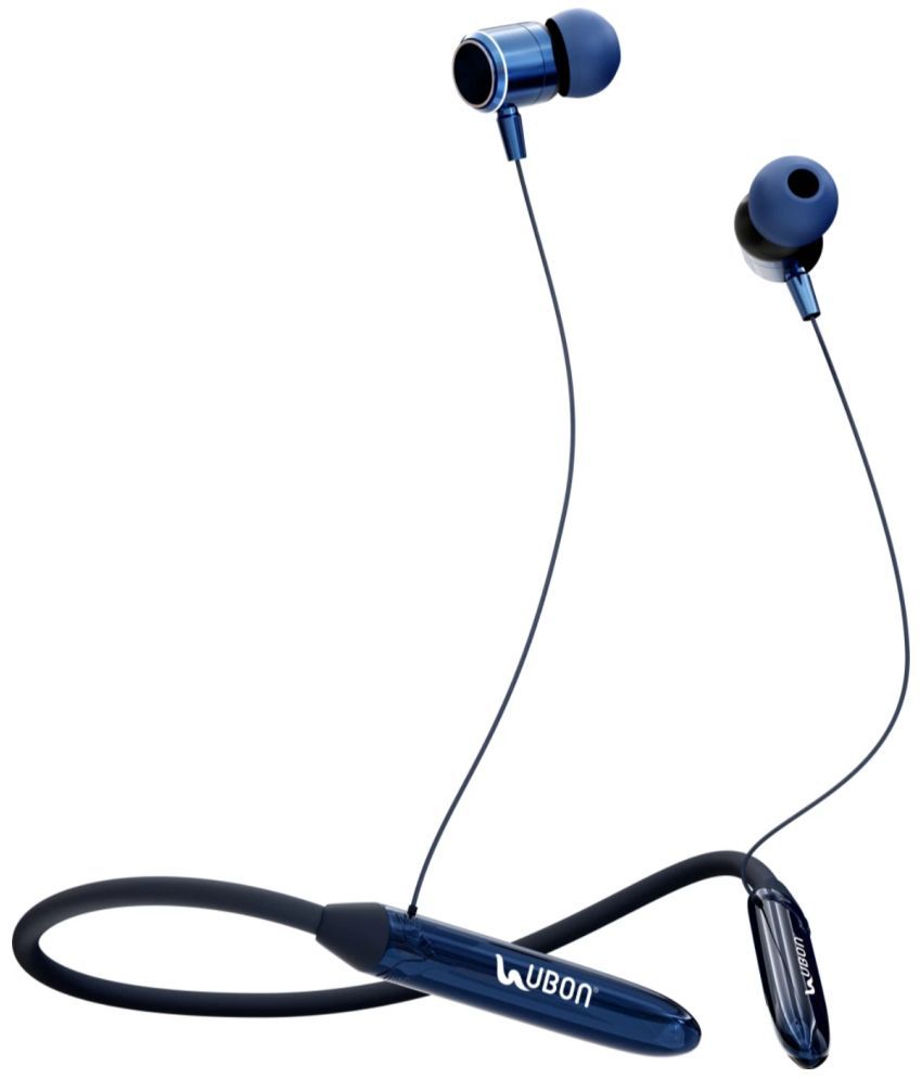     			UBON CL-66 WORKOUT Bluetooth Bluetooth Neckband On Ear 50 Hours Playback Active Noise cancellation IPX4(Splash & Sweat Proof) Blue