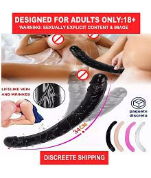 Jelly Double dong Double Ended Penetration Dildo Strap On Dual Realistic Sex Toys For Lesbean clitoris stimulator sexy dildos men sex toys for women