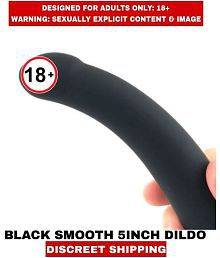 Sexual Wellness Women's Sex Toys Black Smooth Silicon 5inch Dildos For Women