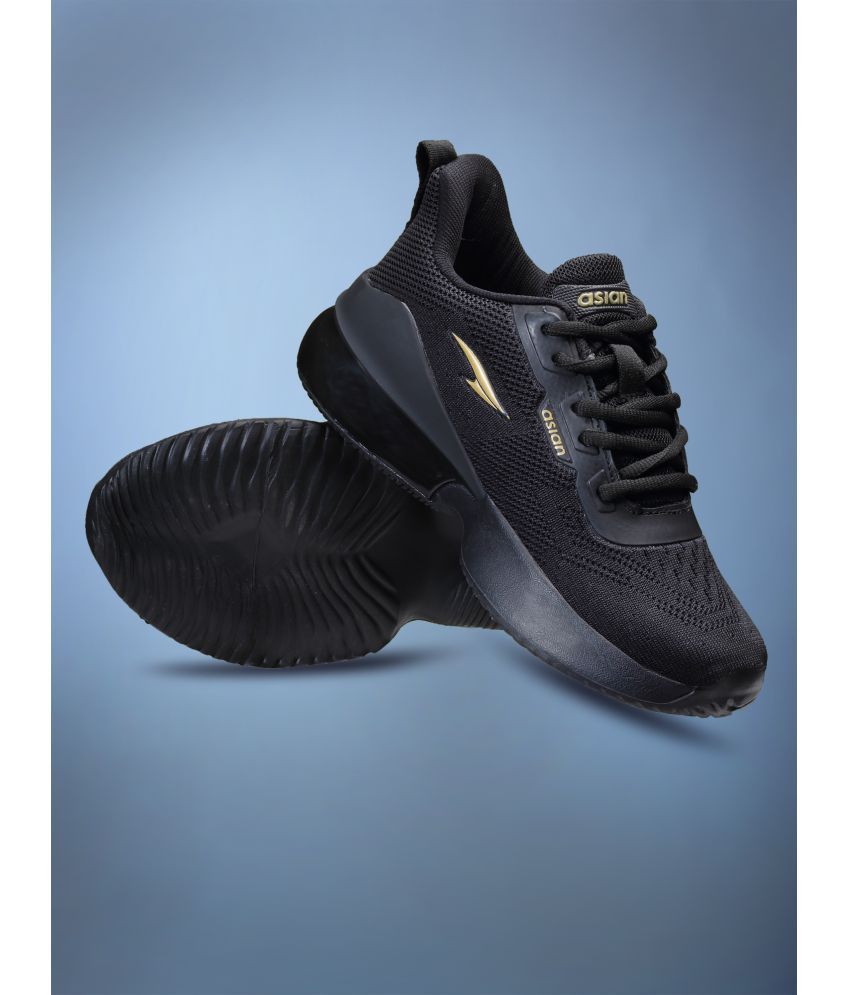     			ASIAN - Black Boy's Running Shoes ( 1 Pair )