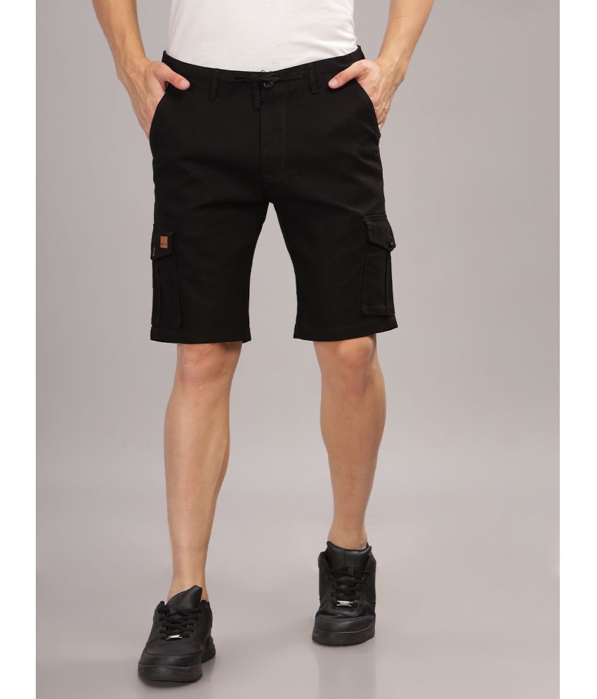     			Paul Street Black Linen Men's Chino Shorts ( Pack of 1 )