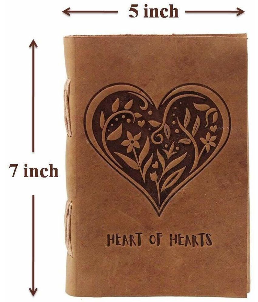     			Premium Leather Diary Heart Of Hearts Embossed A5 Diary