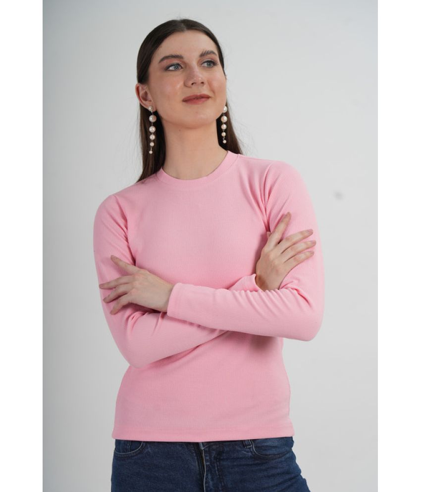     			25DEGREE N Pink Cotton Blend Women's Regular Top ( Pack of 1 )