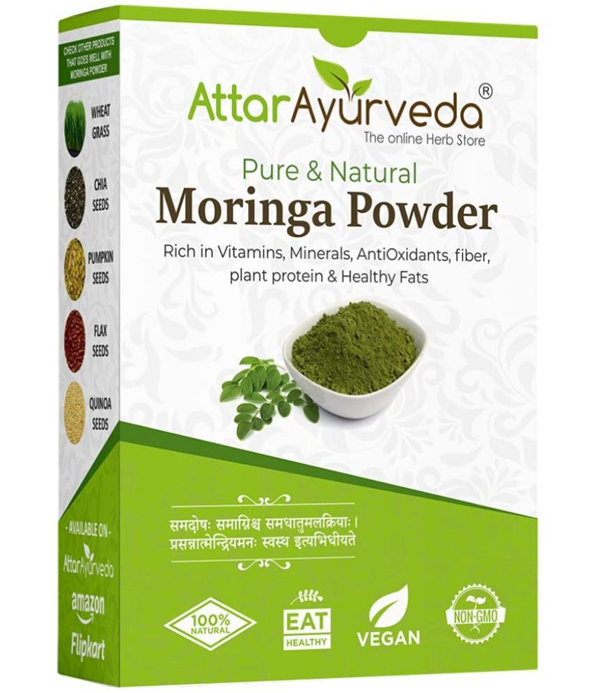     			Attar Ayurveda Pure Moringa Leaf Powder For Weight Loss - (200g)