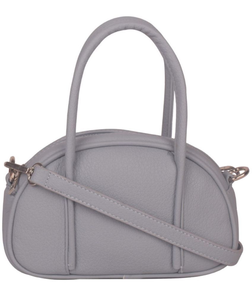     			Bagkok Grey Melange PU Sling Bag