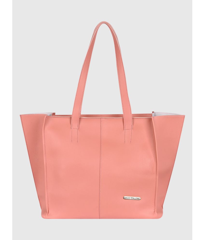     			Bagsy Malone Pink PU Tote Bag
