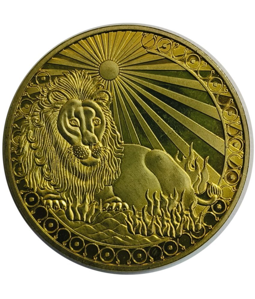     			Leo horoscope coin collectibles Gold Plated