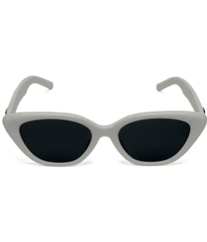     			MESPEE Light Grey Cat Eye Sunglasses ( Pack of 1 )