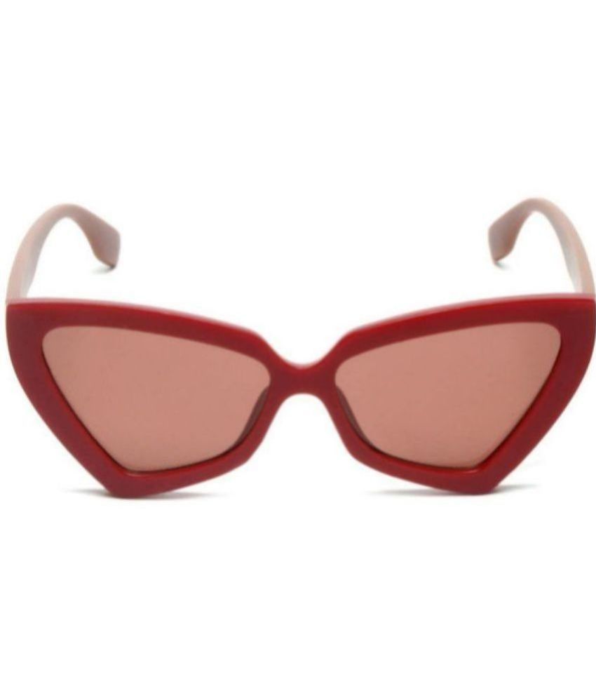     			MESPEE Red Cat Eye Sunglasses ( Pack of 1 )