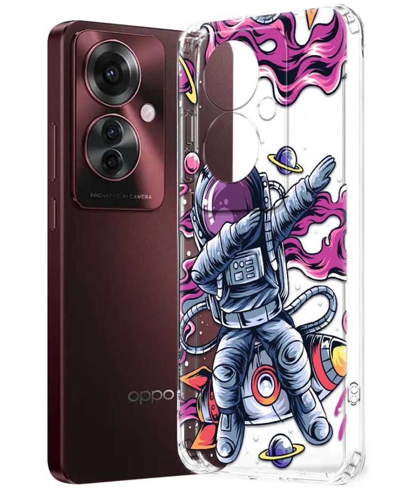     			NBOX Multicolor Printed Back Cover Silicon Compatible For Oppo F25 Pro 5G ( Pack of 1 )