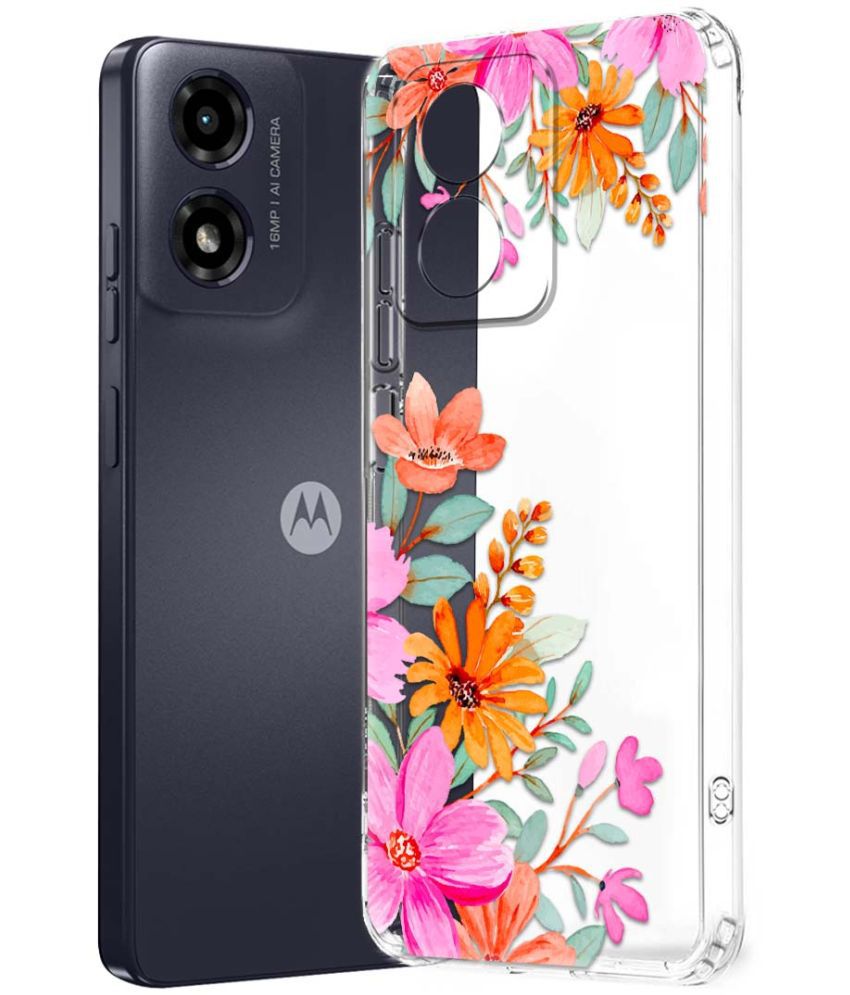     			NBOX Multicolor Printed Back Cover Silicon Compatible For Motorola G04 ( Pack of 1 )