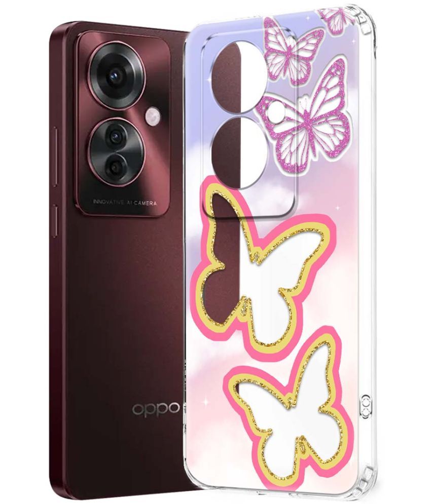     			NBOX Multicolor Printed Back Cover Silicon Compatible For Oppo F25 Pro 5G ( Pack of 1 )