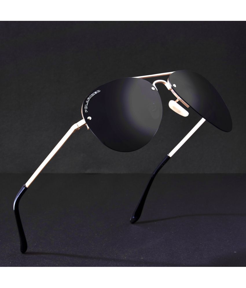     			RESIST EYEWEAR Gold Pilot Sunglasses ( Pack of 1 )