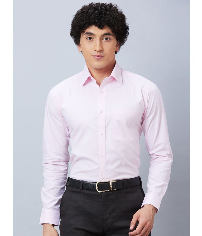     			Raymond Cotton Slim Fit Full Sleeves Men's Formal Shirt - Pink ( Pack of 1 )