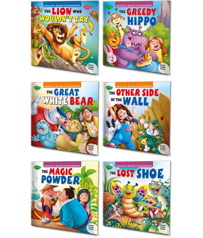     			Story Books For Beginners Pack of 6 Books| Early Reader Series in Large Font (v2)