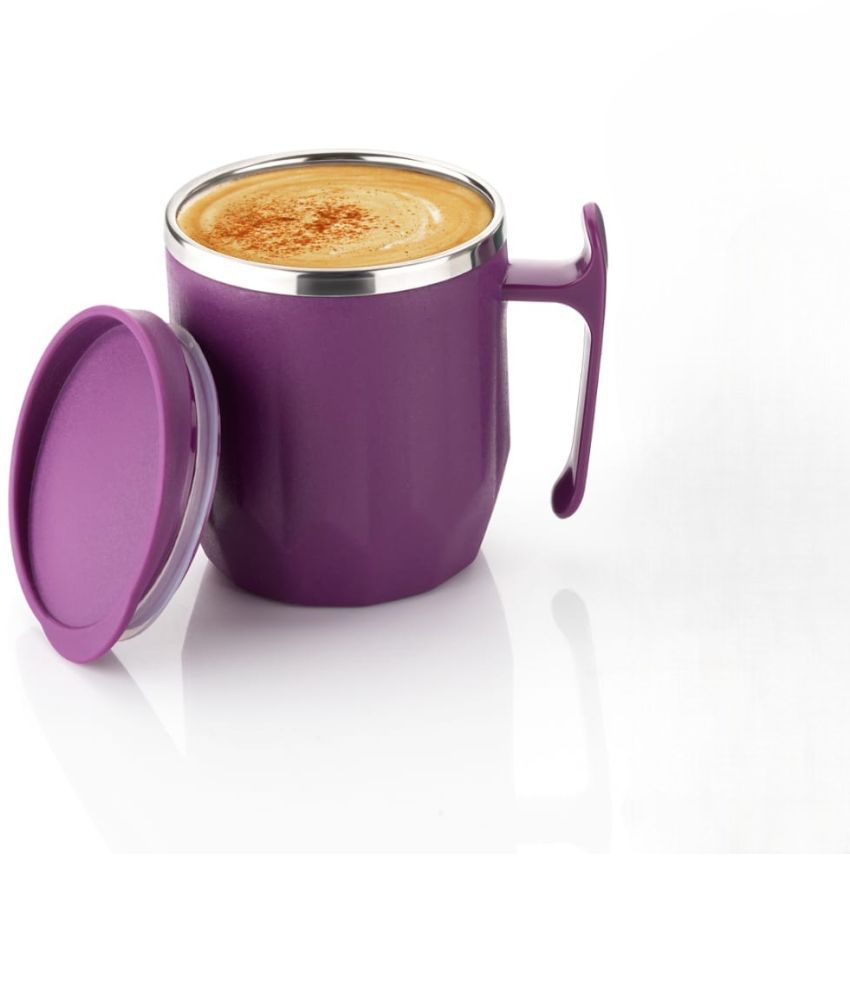     			FIT4CHEF Diamond Coffee Mug Solid Stainless Steel Coffee Mug 300 mL ( Pack of 1 )