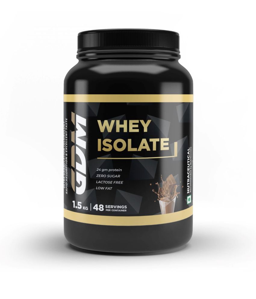     			GDM NUTRACEUTICALS LLP Whey Isolate Protein Powder - Chocolate Flavor 1.5 kg