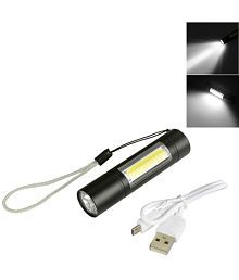 DP - 10W Rechargeable Flashlight Torch ( Pack of 1 )