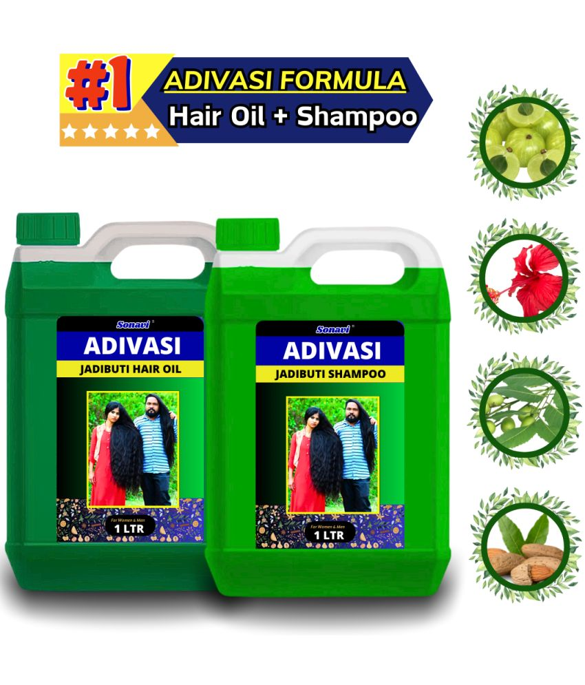     			Adivasi Bhringraj Hair Oil  And Adivasi Bhringraj Shampoo Combo can for Healthy Scalp Care