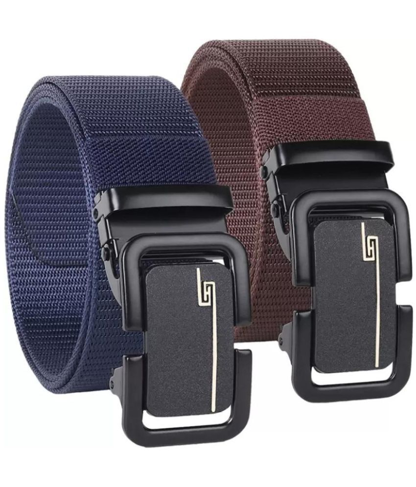     			Clock21 - Blue Nylon Men's Formal Belt ( Pack of 2 )