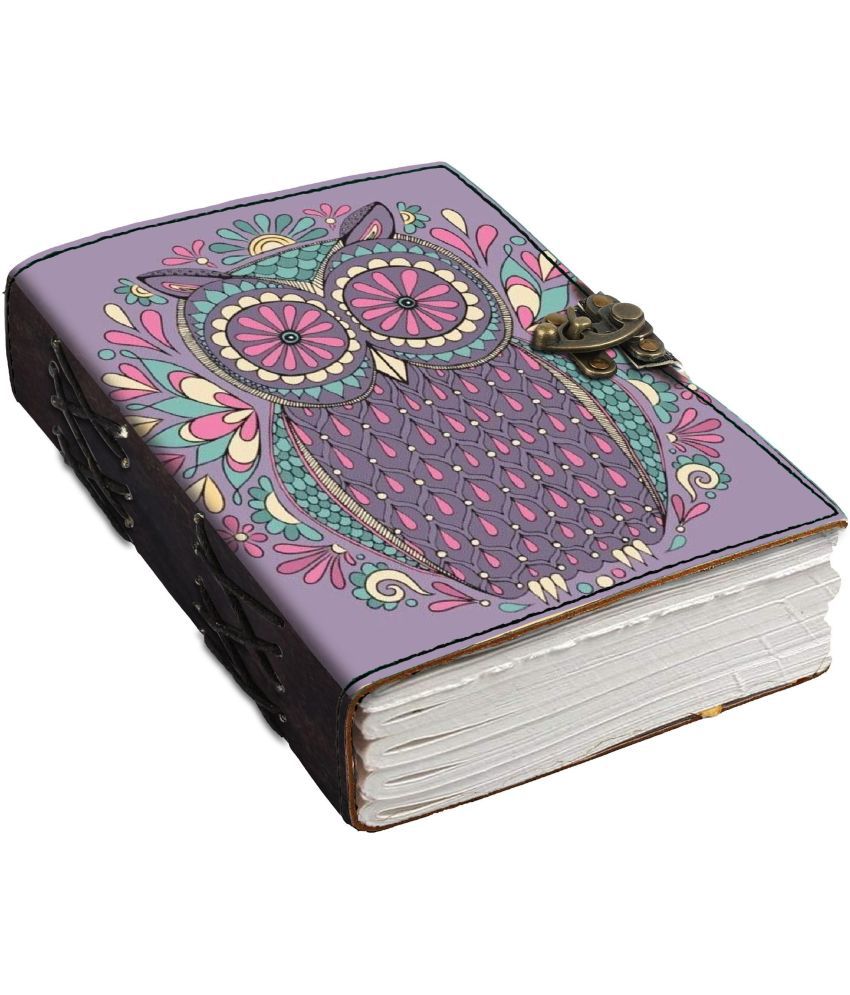    			DI-KRAFT Designer Printed Handcrafted Leather journal with 200pages 5*7 inches A5 size