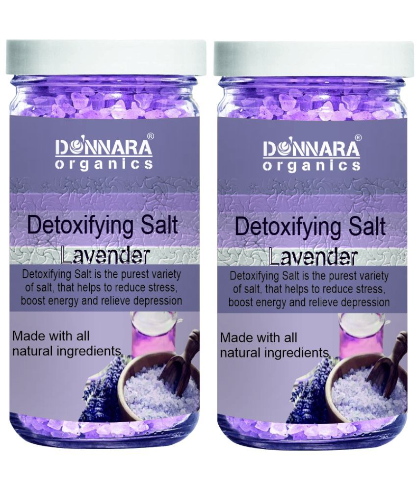     			Donnara Organics Bath Salt Crystal Lavender bath Salt 200 g Pack of 2