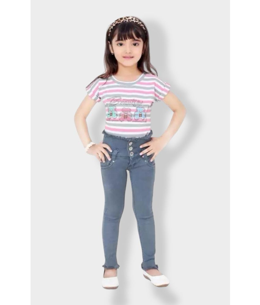     			ICONIC ME Kids Girls Premium Denim Jeans