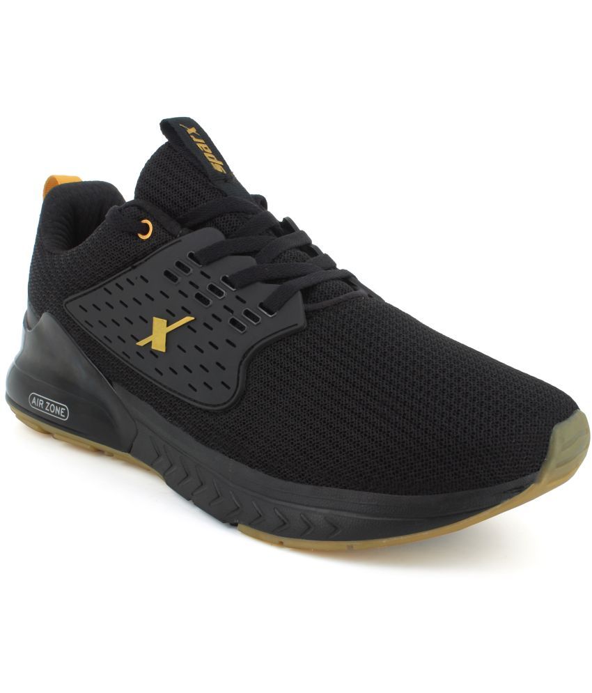     			Sparx Black Men's Sports Running Shoes