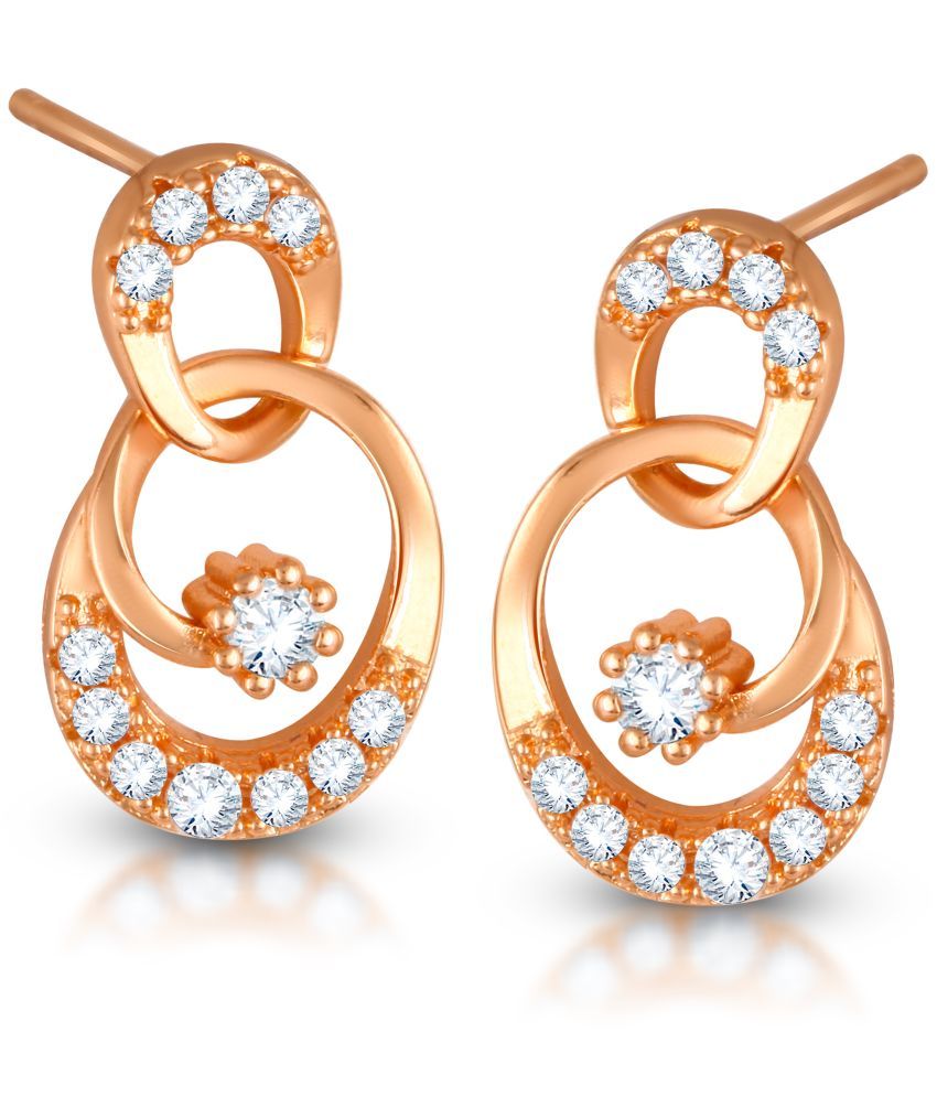     			VIVASTRI Rose Gold Stud Earrings ( Pack of 1 )