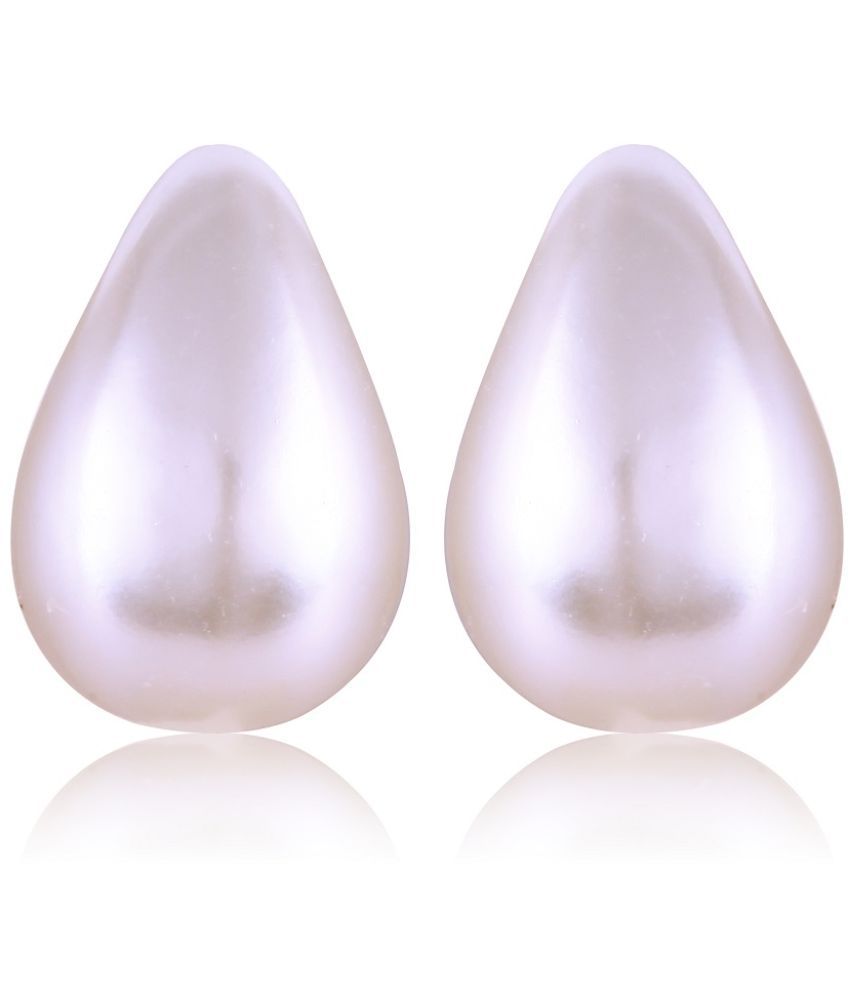     			VIVASTRI White Stud Earrings ( Pack of 1 )