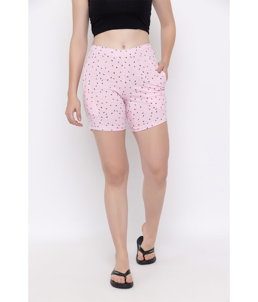     			CHERIBELL Cotton Hot Pants - Pink