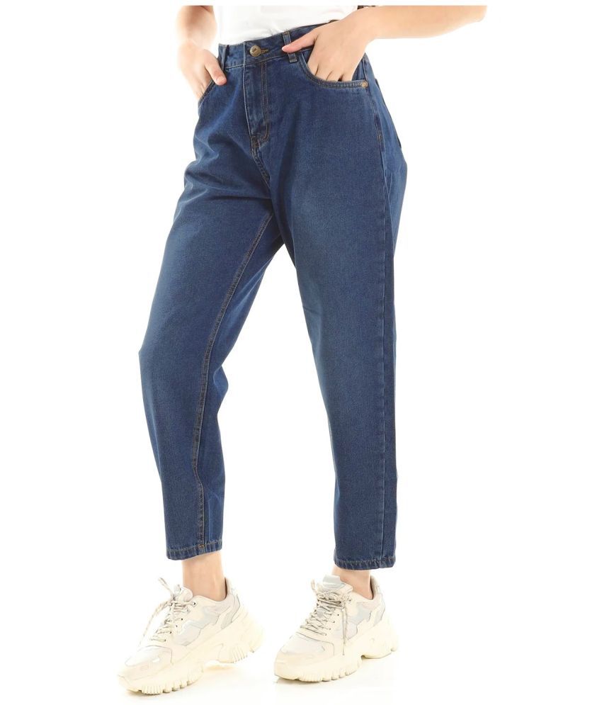     			Fery london - Navy Blue Denim Regular Fit Women's Jeans ( Pack of 1 )