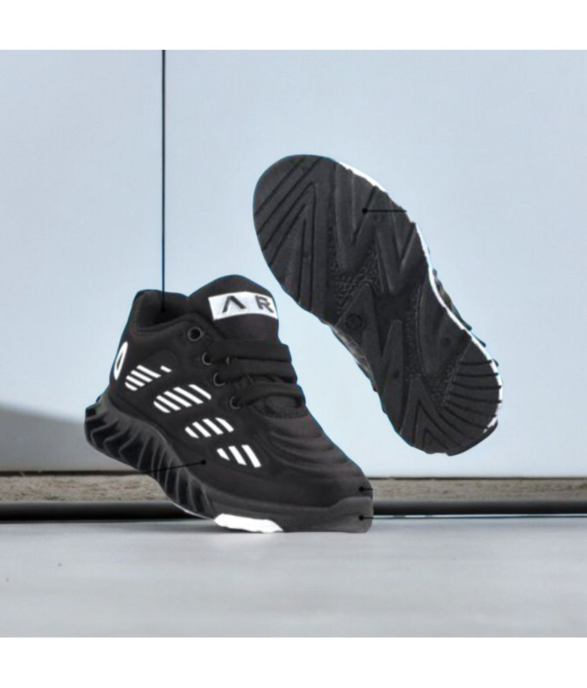     			GLOBIN - Black Boy's Sneakers ( 1 Pair )