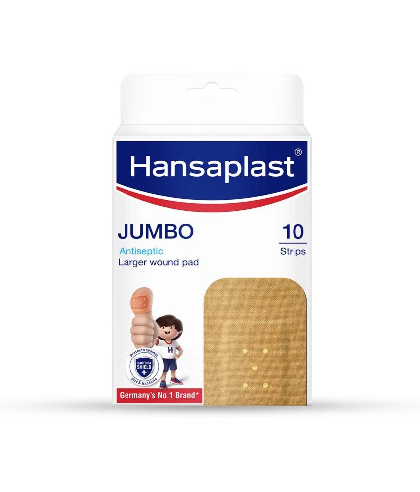     			Hansaplast Antiseptic Jumbo Bandage | Protects Against Dirt & Bacteria (Pack of 2)