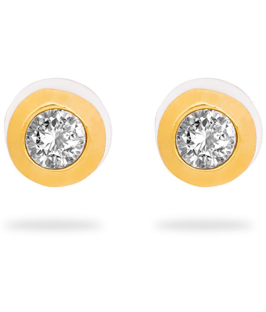     			LUV FASHION White Stud Earrings ( Pack of 1 )