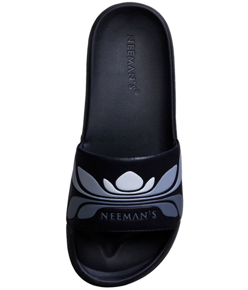     			Neemans Black Men's Slide Flip Flop