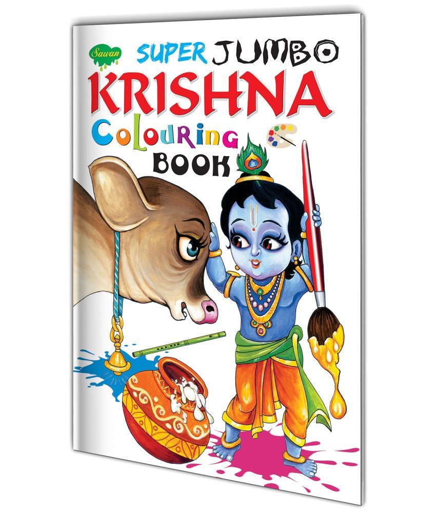     			Super Jumbo Krishna Colouring Book By Sawan